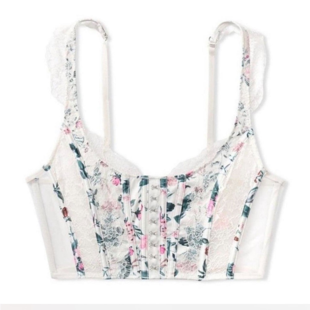 Victoria's Secret Le Fleur floral unlined corset